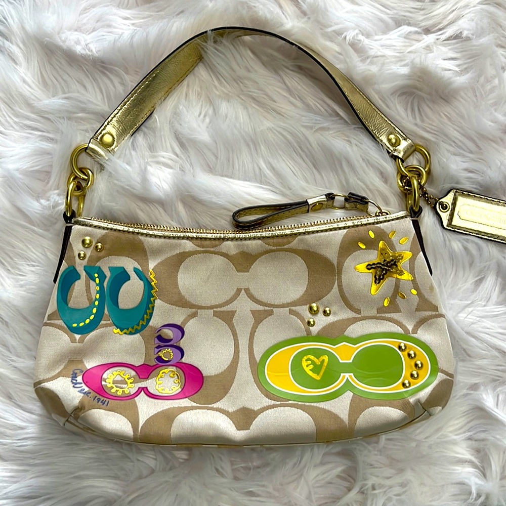 Coach bag. Bright colors.